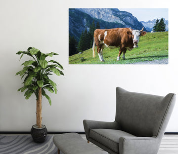 3D Mountain Grassland Cattle34 Animal Wall Stickers Wallpaper AJ Wallpaper 2 