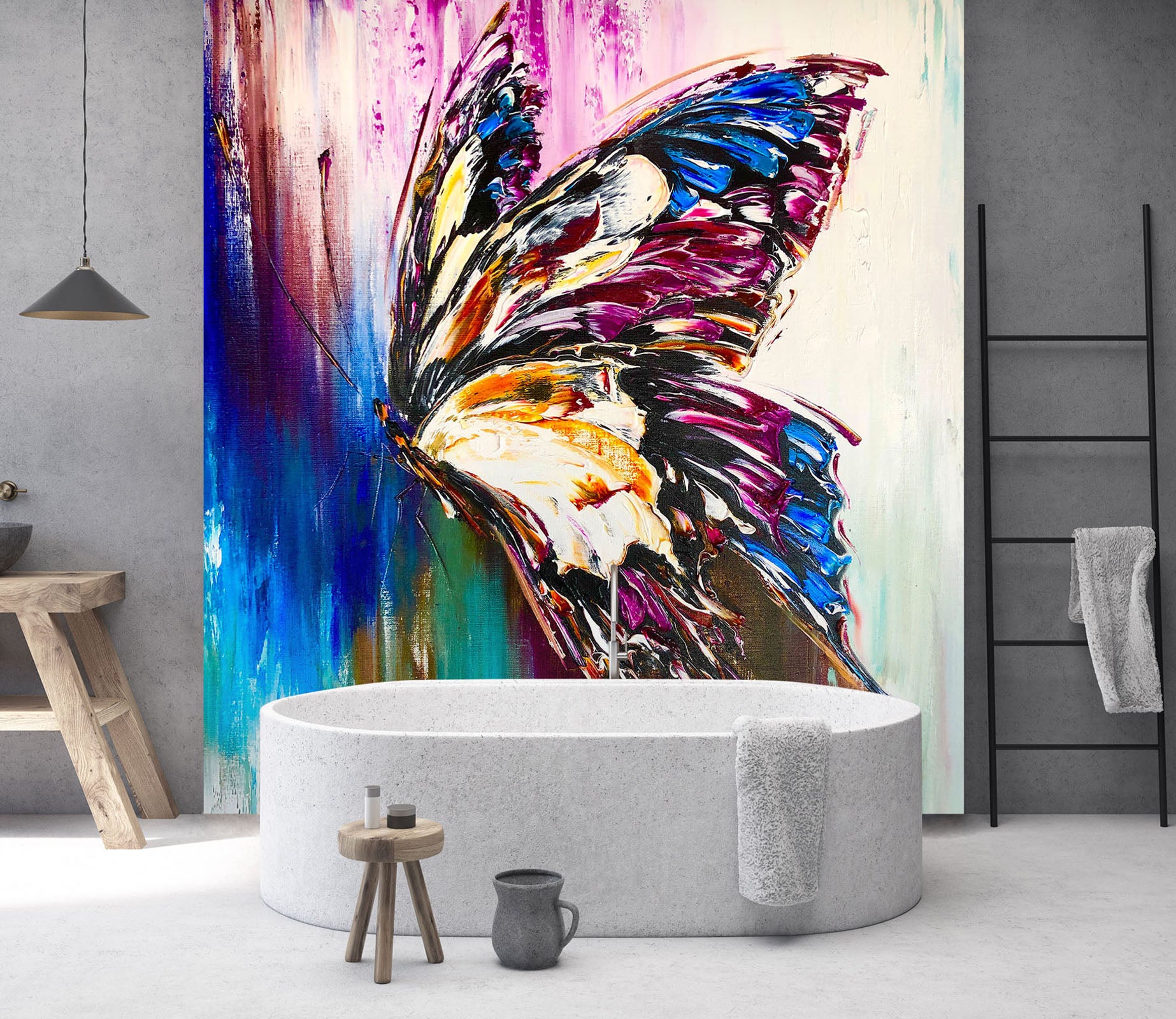 3D Colorful Butterfly 231 Skromova Marina Wall Mural Wall Murals