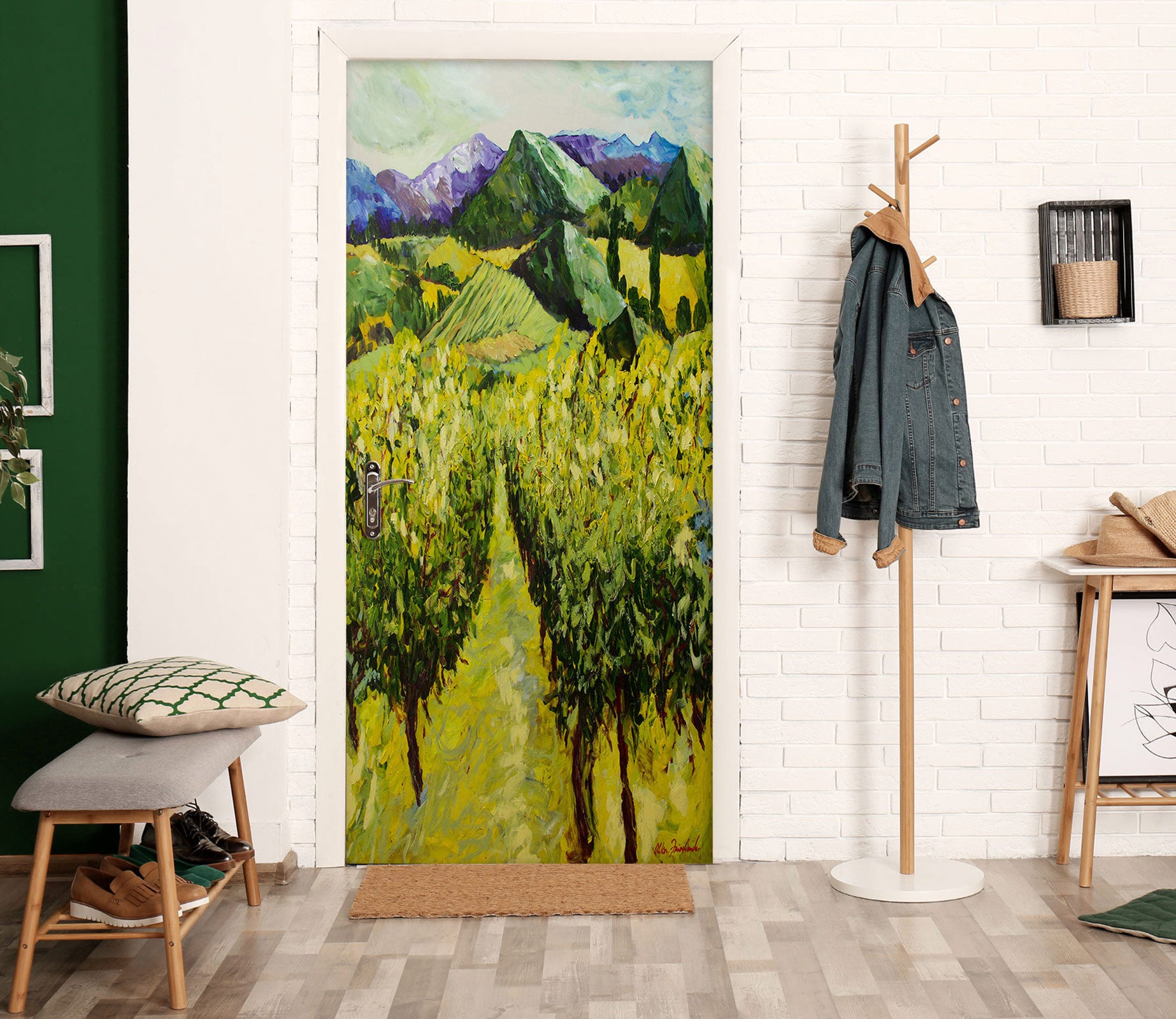 3D Trees Hillside 9339 Allan P. Friedlander Door Mural