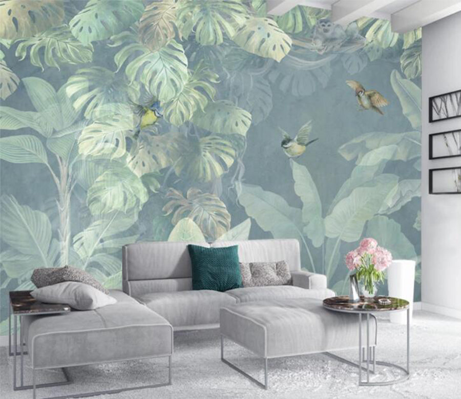 3D Bird Forest WC2591 Wall Murals