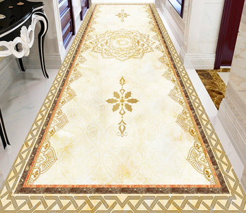 3D Golden Marble Pattern WG505 Floor Mural Wallpaper AJ Wallpaper 2 