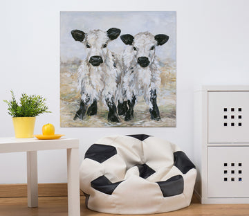 3D Small Cow 005 Debi Coules Wall Sticker