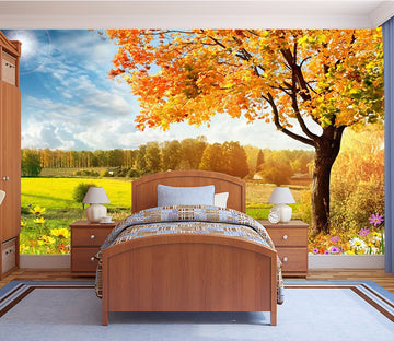 3D Golden Manor 104 Wall Murals