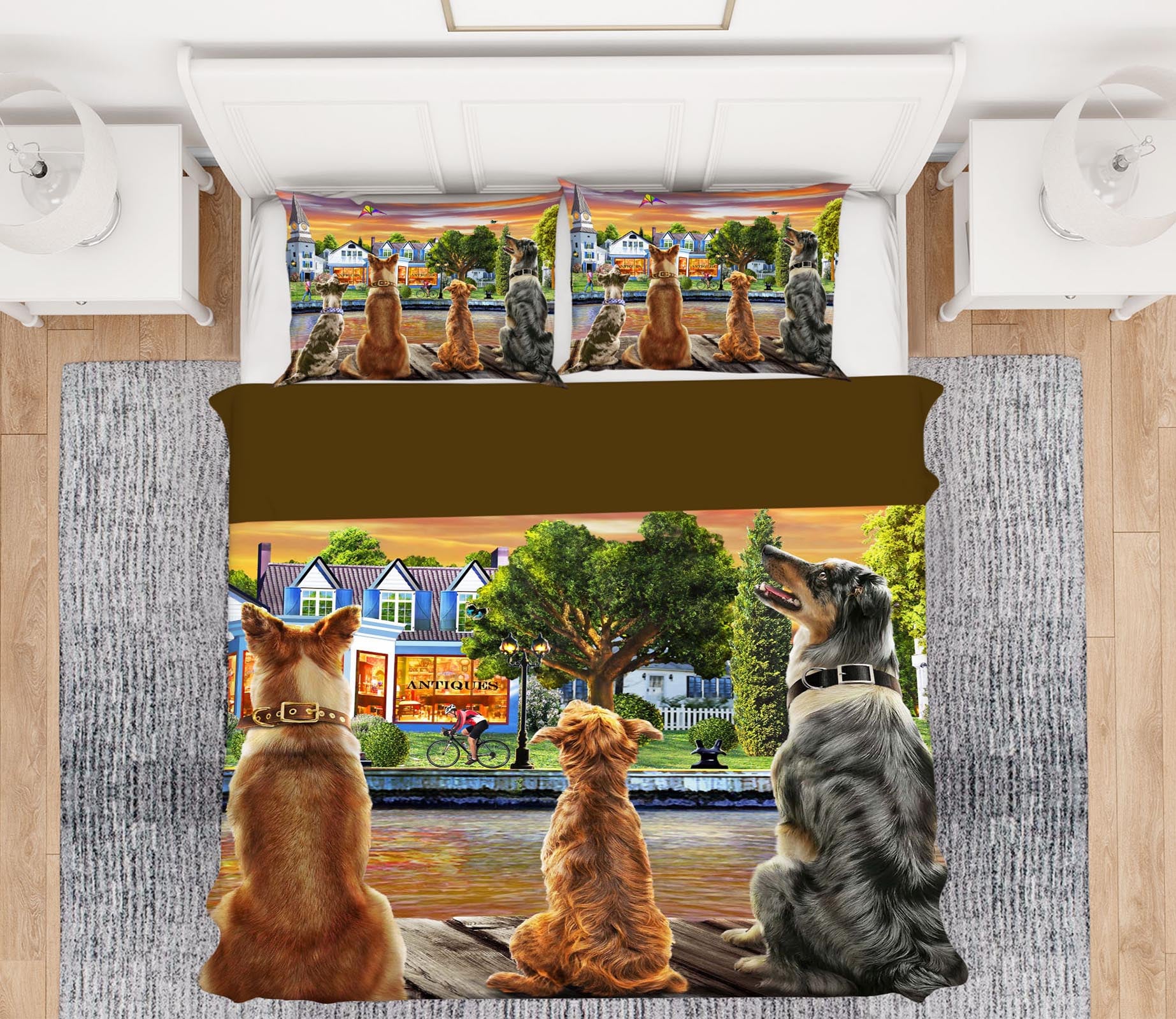 3D Dog Guard 2048 Adrian Chesterman Bedding Bed Pillowcases Quilt