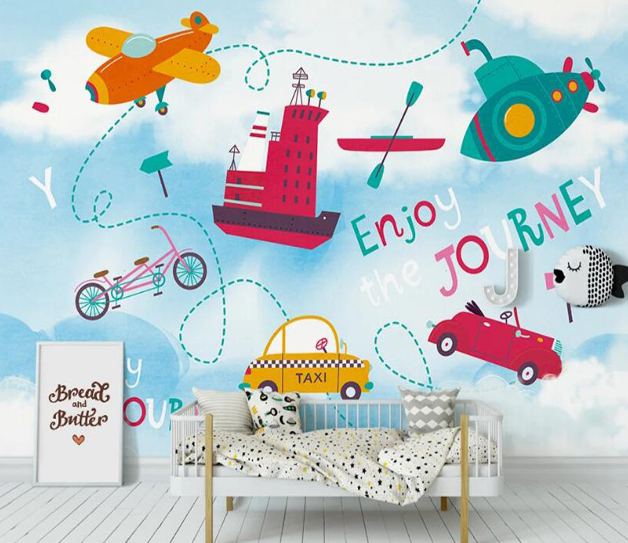 3D Enjoy The Journey 1041 Wall Murals