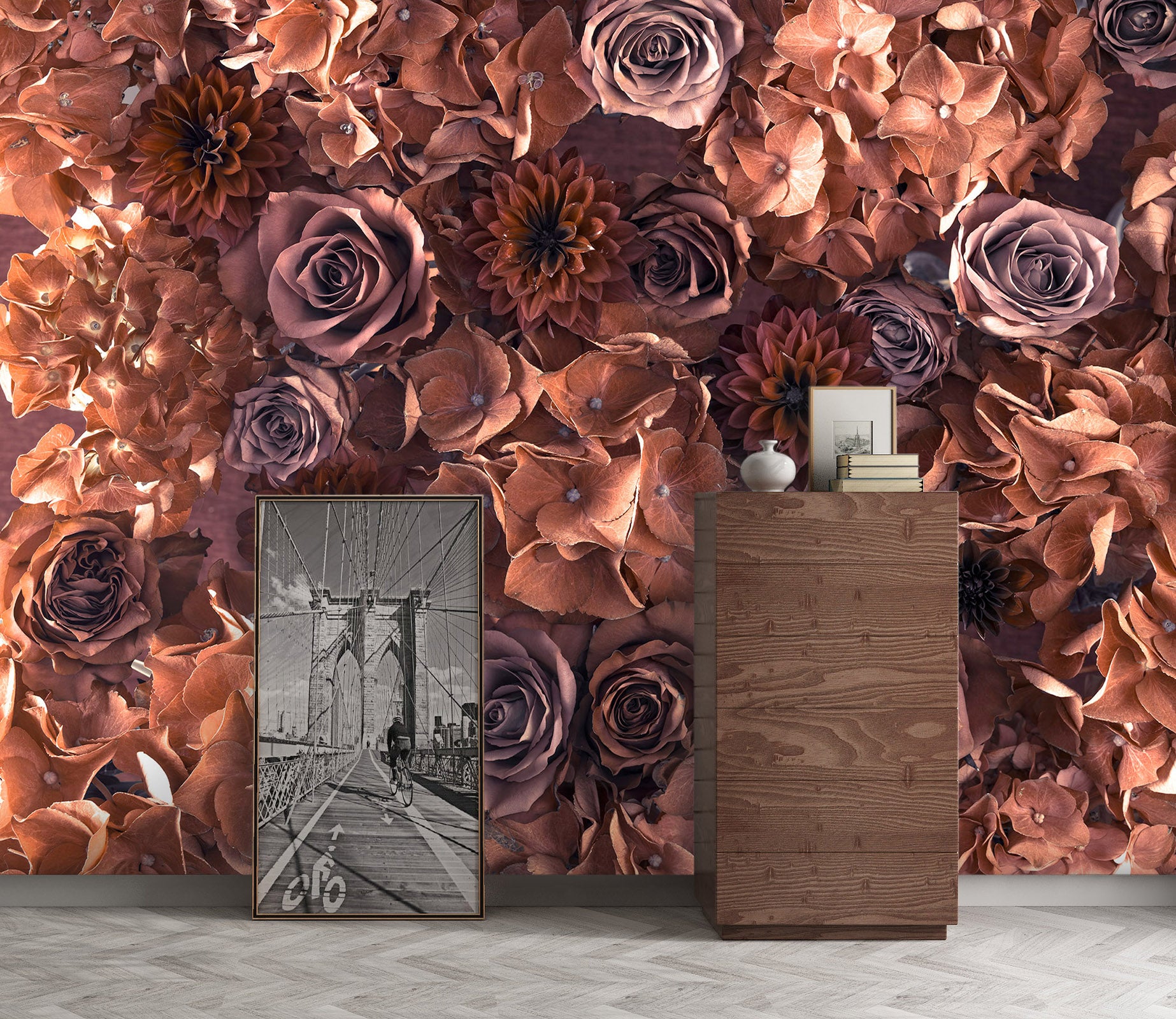 3D Rose Flower 6124 Assaf Frank Wall Mural Wall Murals