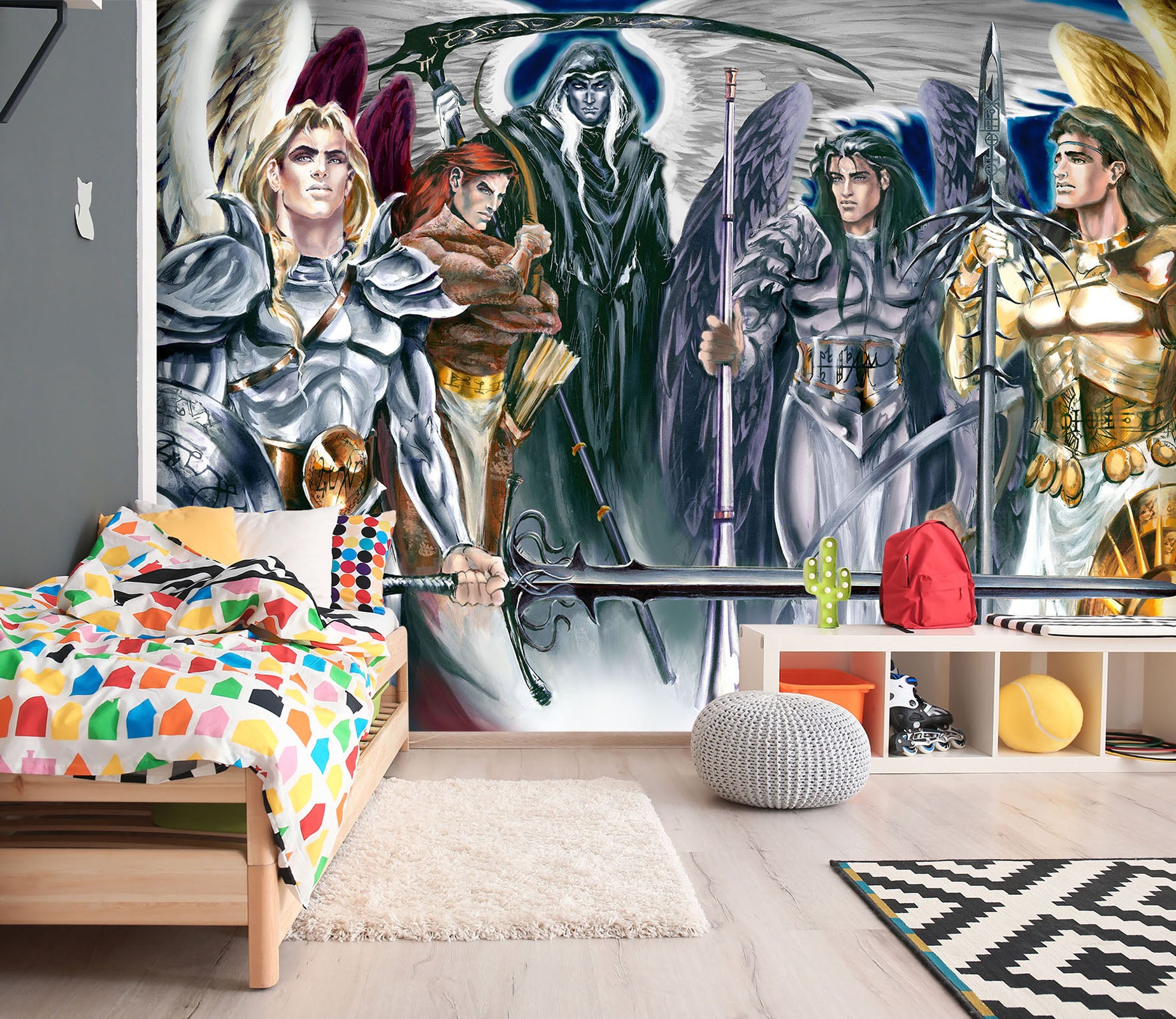 3D Angel Prince 8107 Ruth Thompson Wall Mural Wall Murals