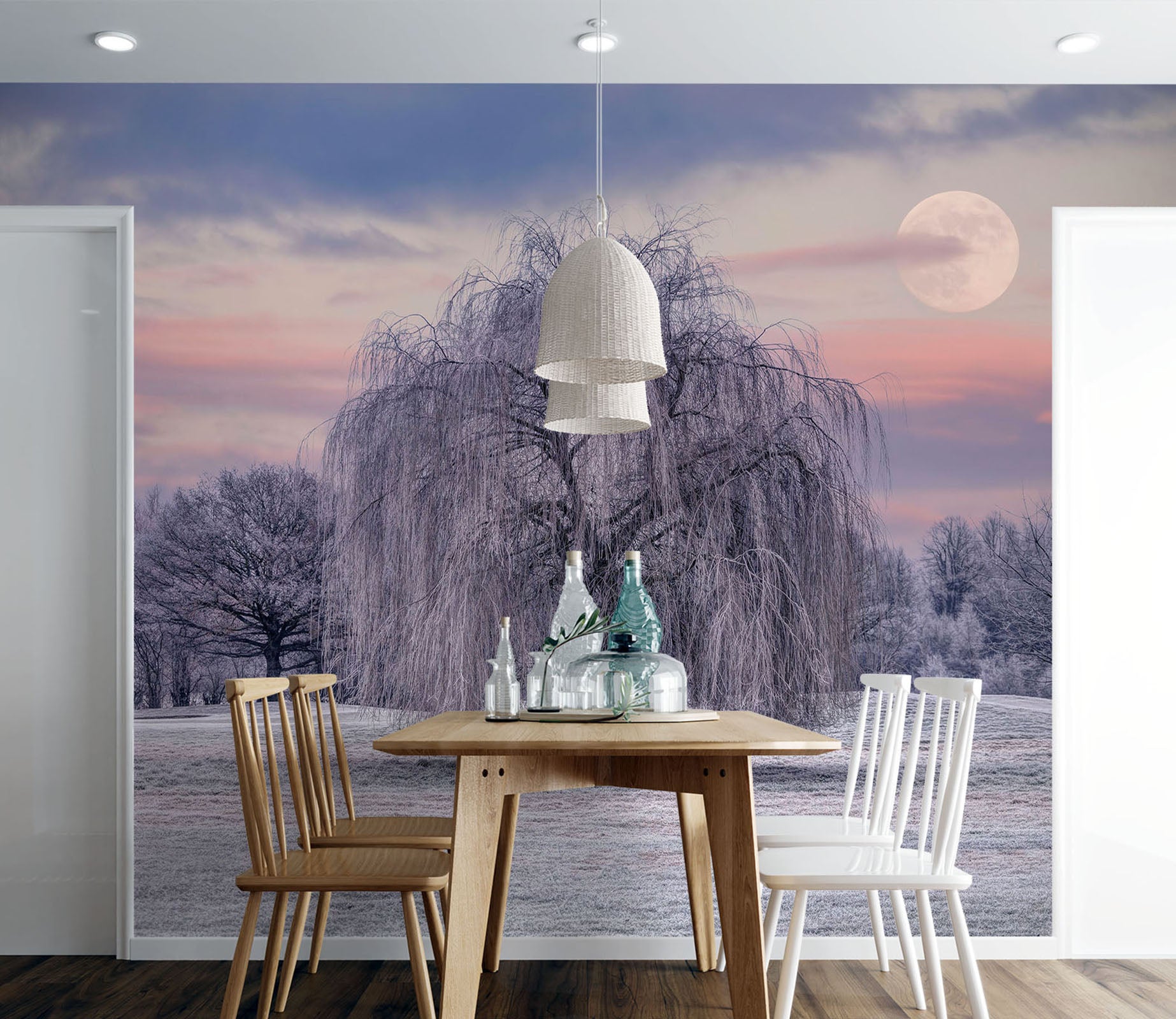 3D Winter Tree 6113 Assaf Frank Wall Mural Wall Murals