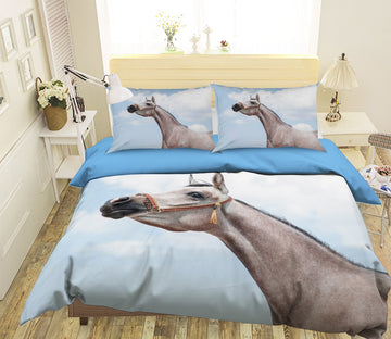 3D Horse Neck 1963 Bed Pillowcases Quilt Quiet Covers AJ Creativity Home 