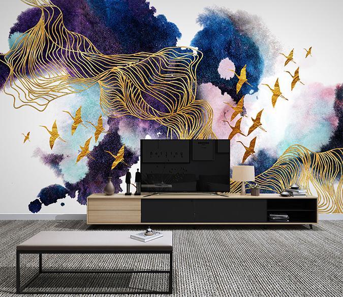 3D Ink Bird Illustration 589 Wall Murals Wallpaper AJ Wallpaper 2 