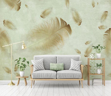 3D Delicate Brown Feathers 2131 Wall Murals