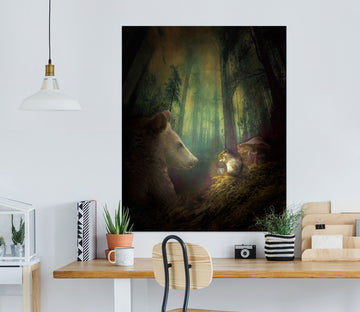 3D Forest Bear 4060 Beth Sheridan Wall Sticker