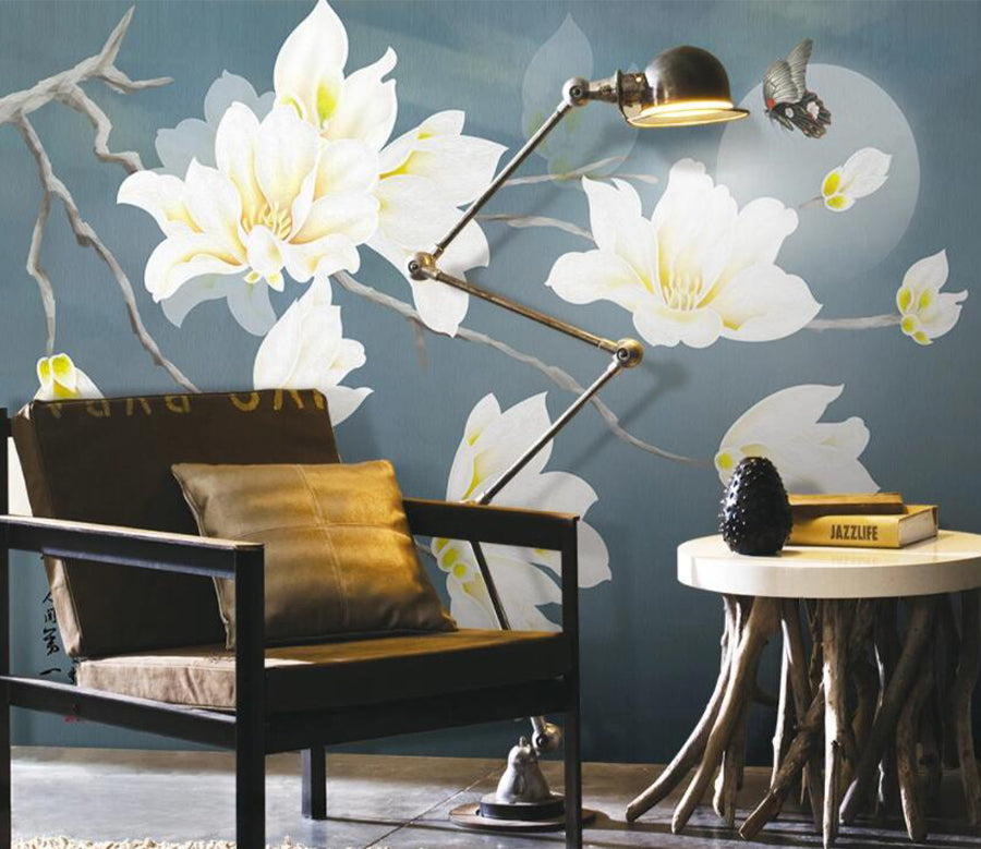 3D Lily Butterfly WG746 Wall Murals