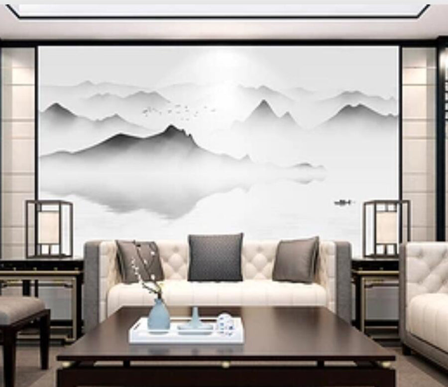 3D Hazy Boating WG862 Wall Murals