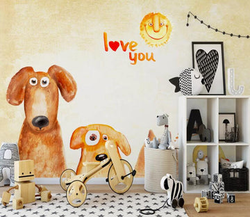 3D Puppy WC66 Wall Murals Wallpaper AJ Wallpaper 2 