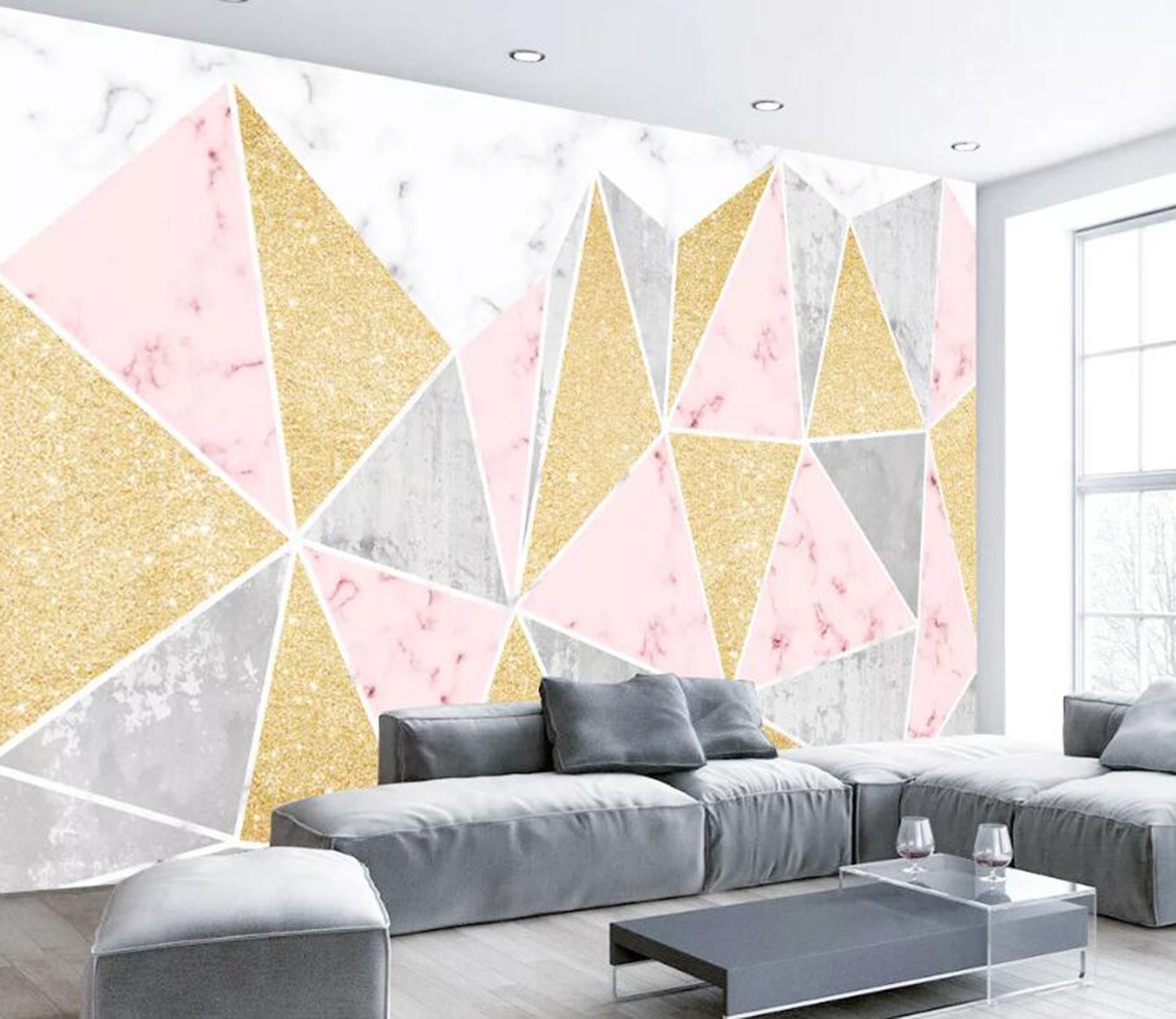 3D Geometric Patterns WC59 Wall Murals Wallpaper AJ Wallpaper 2 