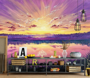 3D Sky Lake Surface 1848 Marina Zotova Wall Mural Wall Murals