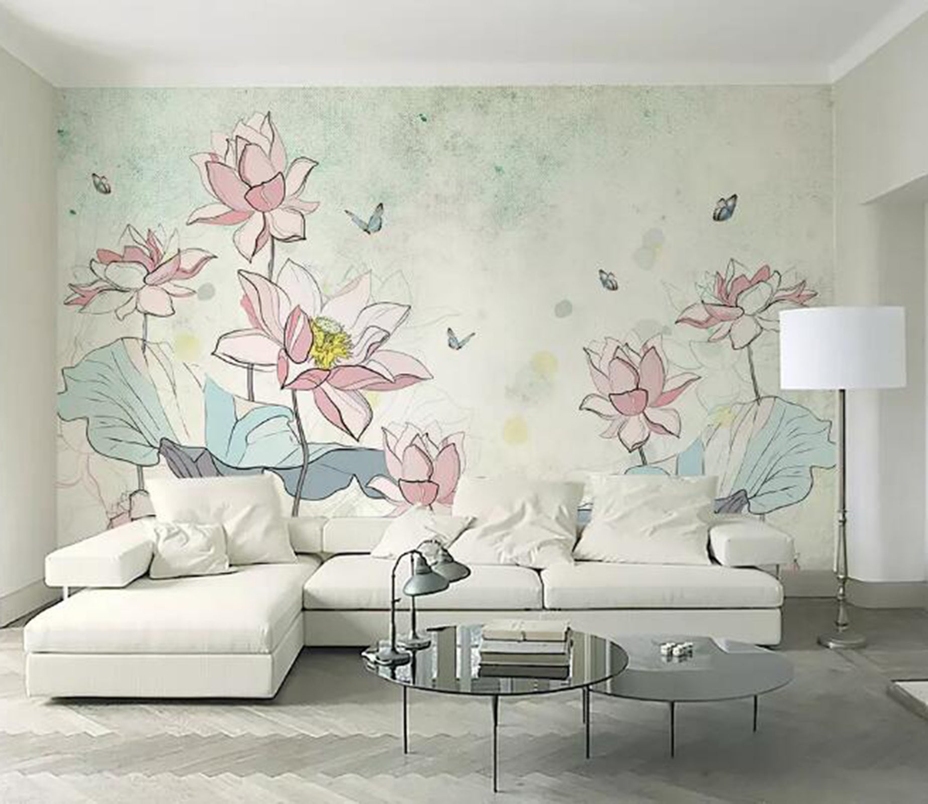 3D Lotus Pond WG94 Wall Murals Wallpaper AJ Wallpaper 2 