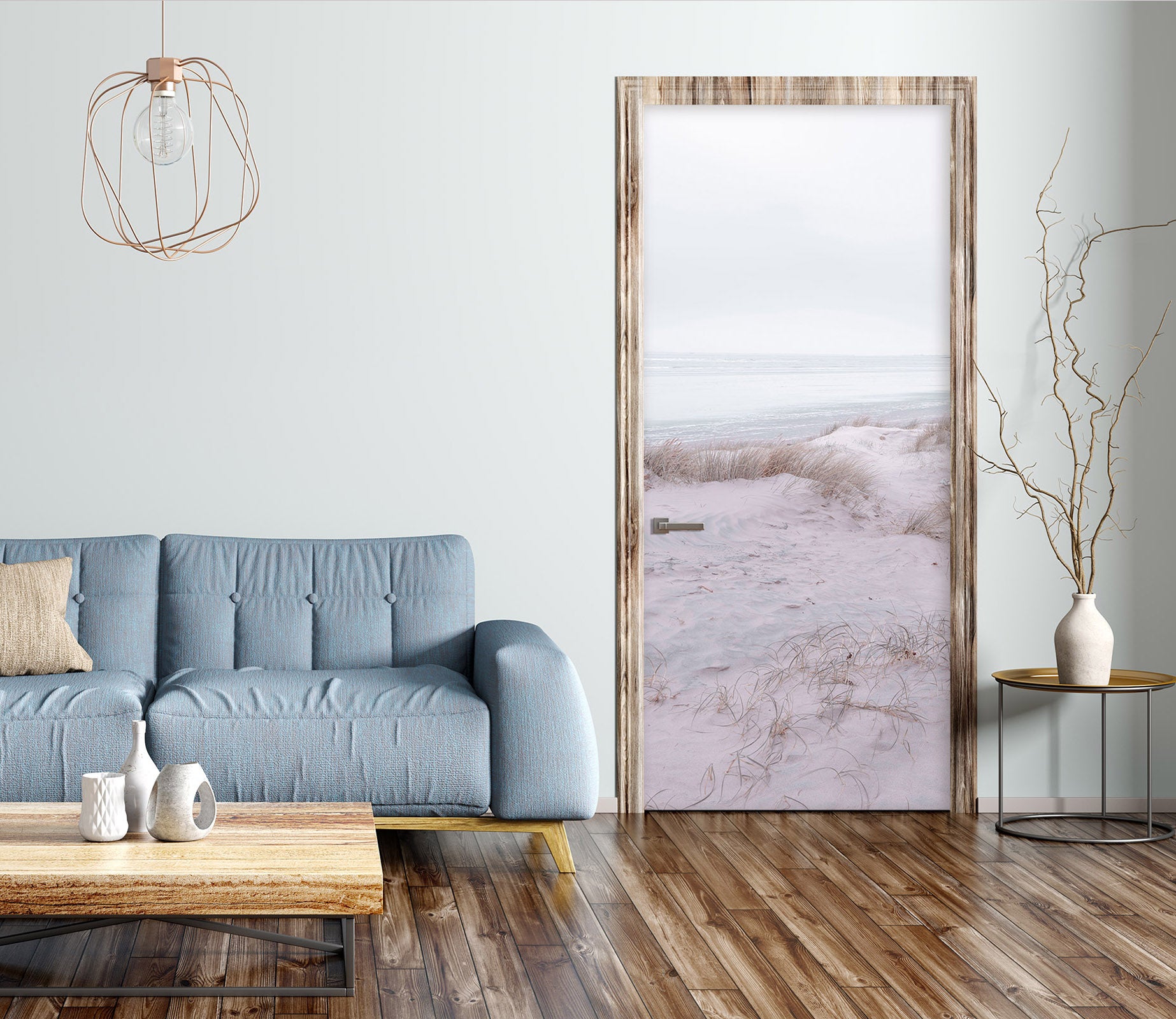 3D Desert Grass 10257 Assaf Frank Door Mural