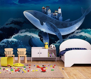 3D Shark 801 Wall Murals Wallpaper AJ Wallpaper 2 