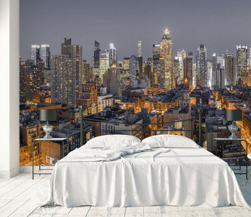 3D New York Night 025 Assaf Frank Wall Mural Wall Murals