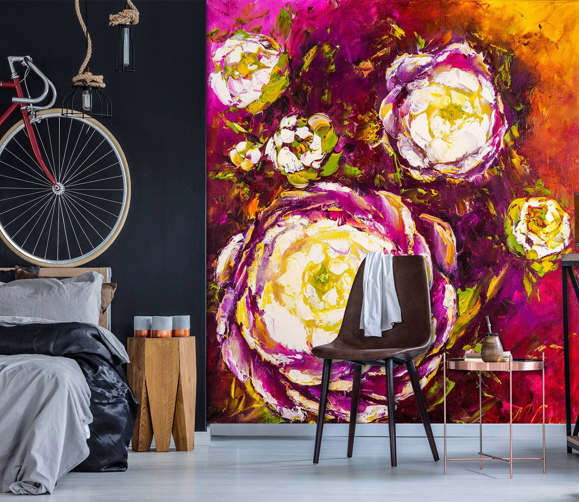 3D Purple Flower 138 Skromova Marina Wall Mural Wall Murals