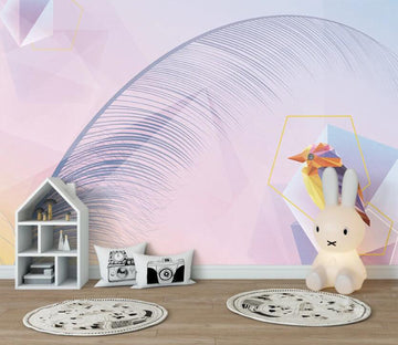 3D Delicate And Elegant Purple Feathers 2554 Wall Murals