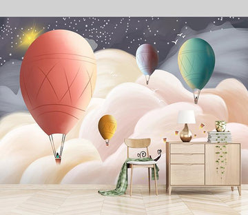 3D Hot Air Balloon 702 Wall Murals Wallpaper AJ Wallpaper 2 