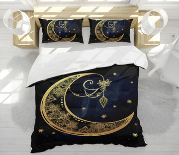 3D Moon Pattern 67048 Bed Pillowcases Quilt