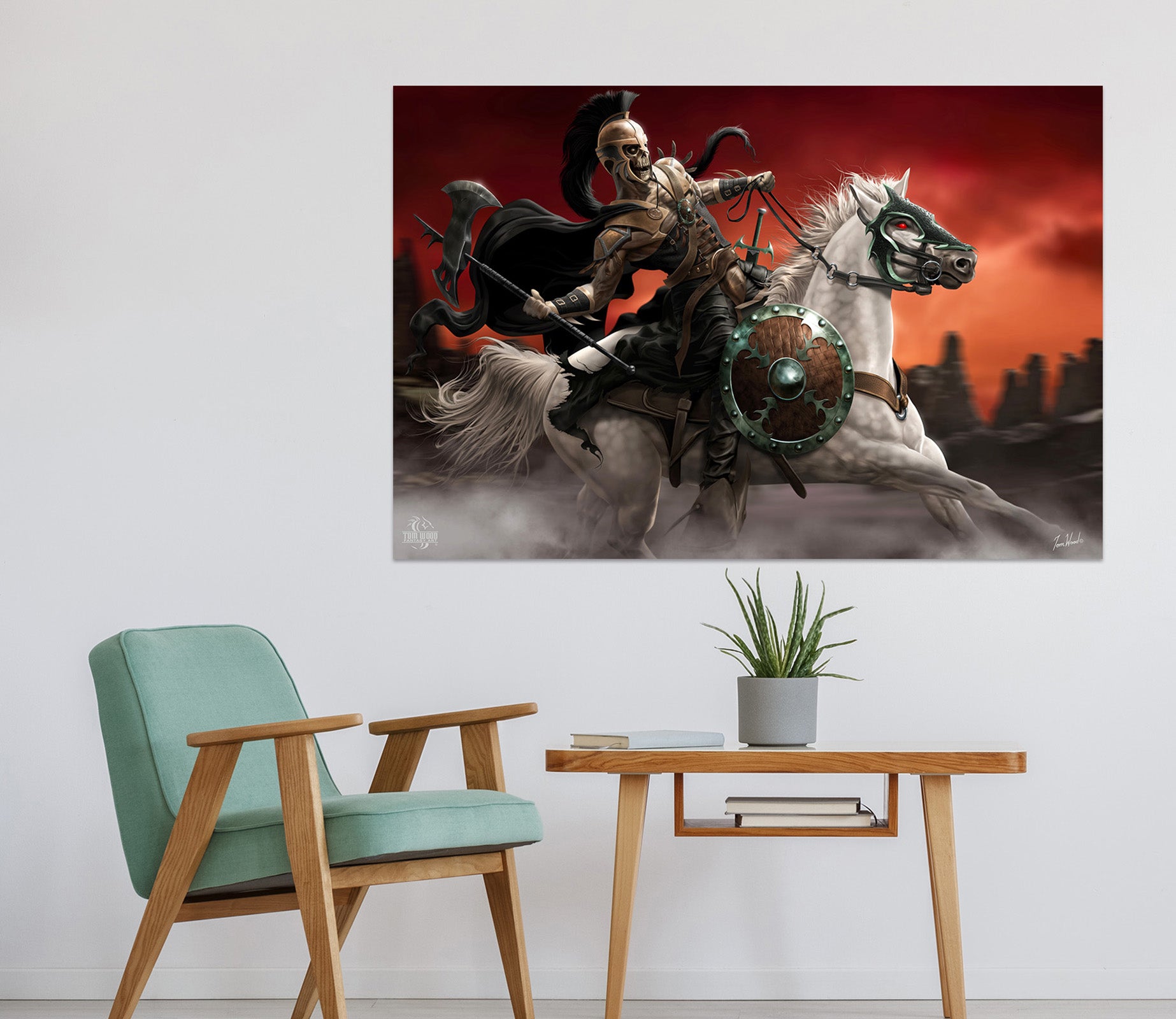 3D Knight Horse 5103 Tom Wood Wall Sticker