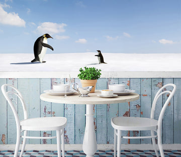 3D Sunshine Penguin 356 Wall Murals