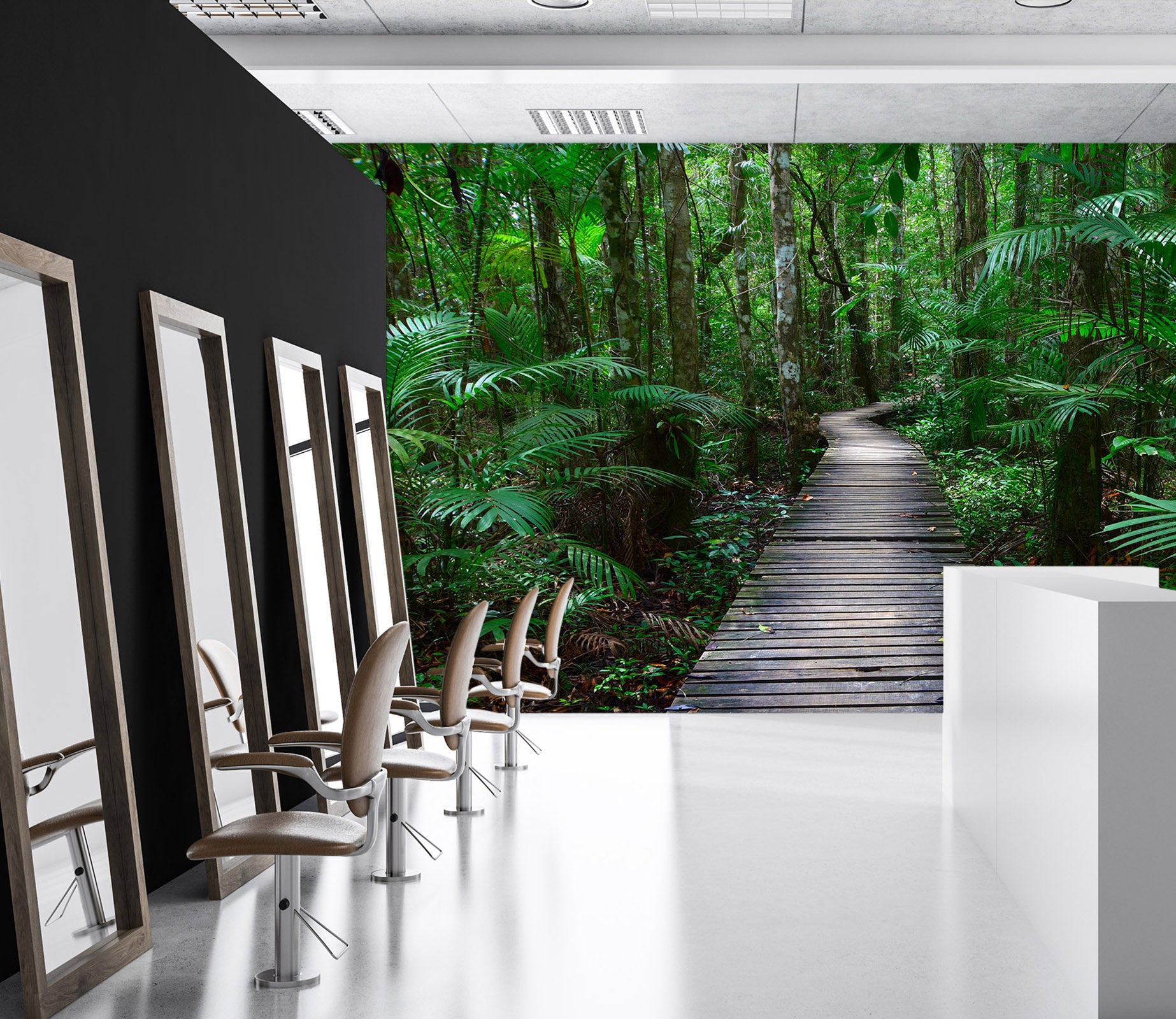 3D Wooded Path 377 Wall Murals