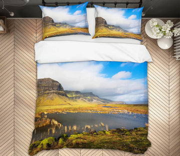 3D Mountain River 069 Marco Carmassi Bedding Bed Pillowcases Quilt