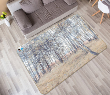 3D Trees Grass 6794 Assaf Frank Rug Non Slip Rug Mat