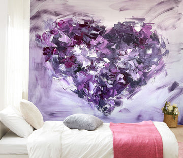 3D Purple Love 2617 Skromova Marina Wall Mural Wall Murals