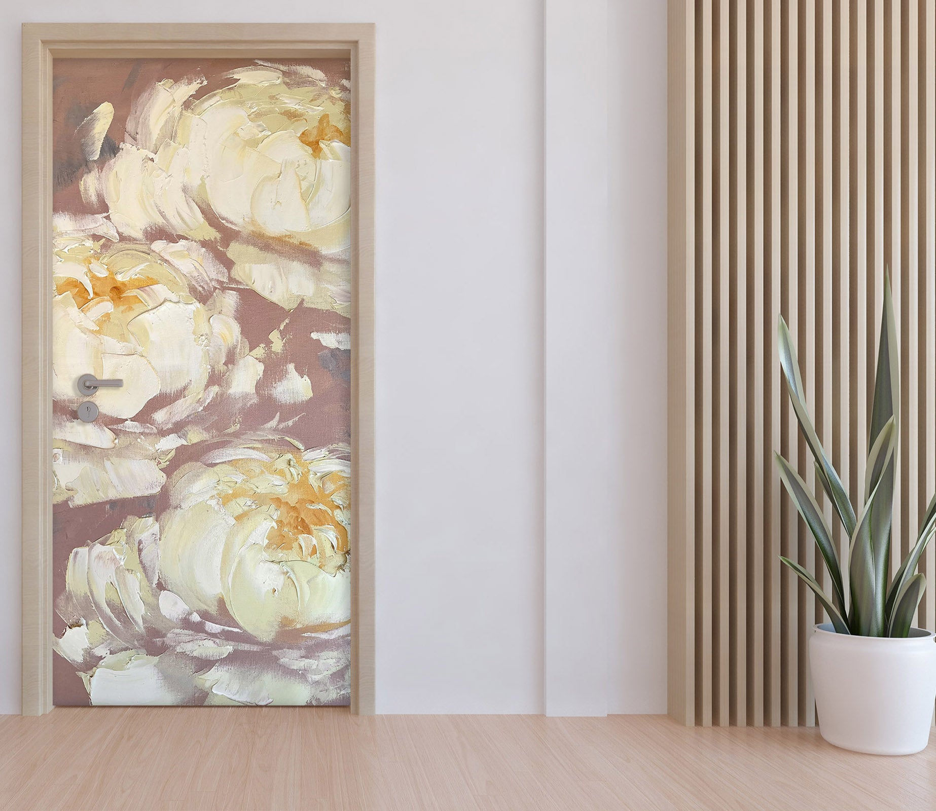 3D Peony 3082 Skromova Marina Door Mural