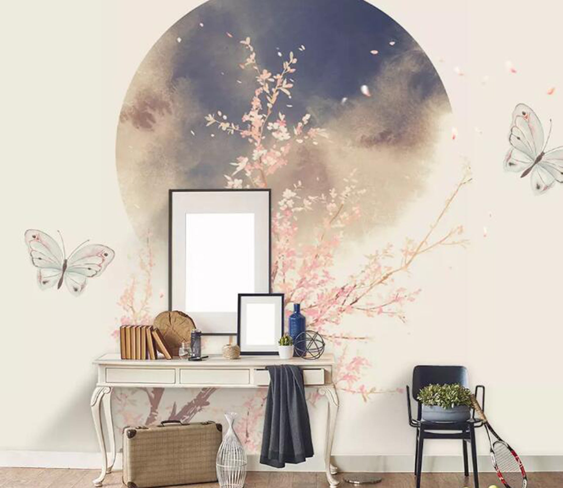 3D Butterfly Flower WG20 Wall Murals Wallpaper AJ Wallpaper 2 