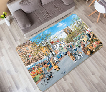 3D Market Day 1087 Trevor Mitchell Rug Non Slip Rug Mat