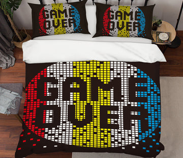 3D Game Over 64020 Bed Pillowcases Quilt