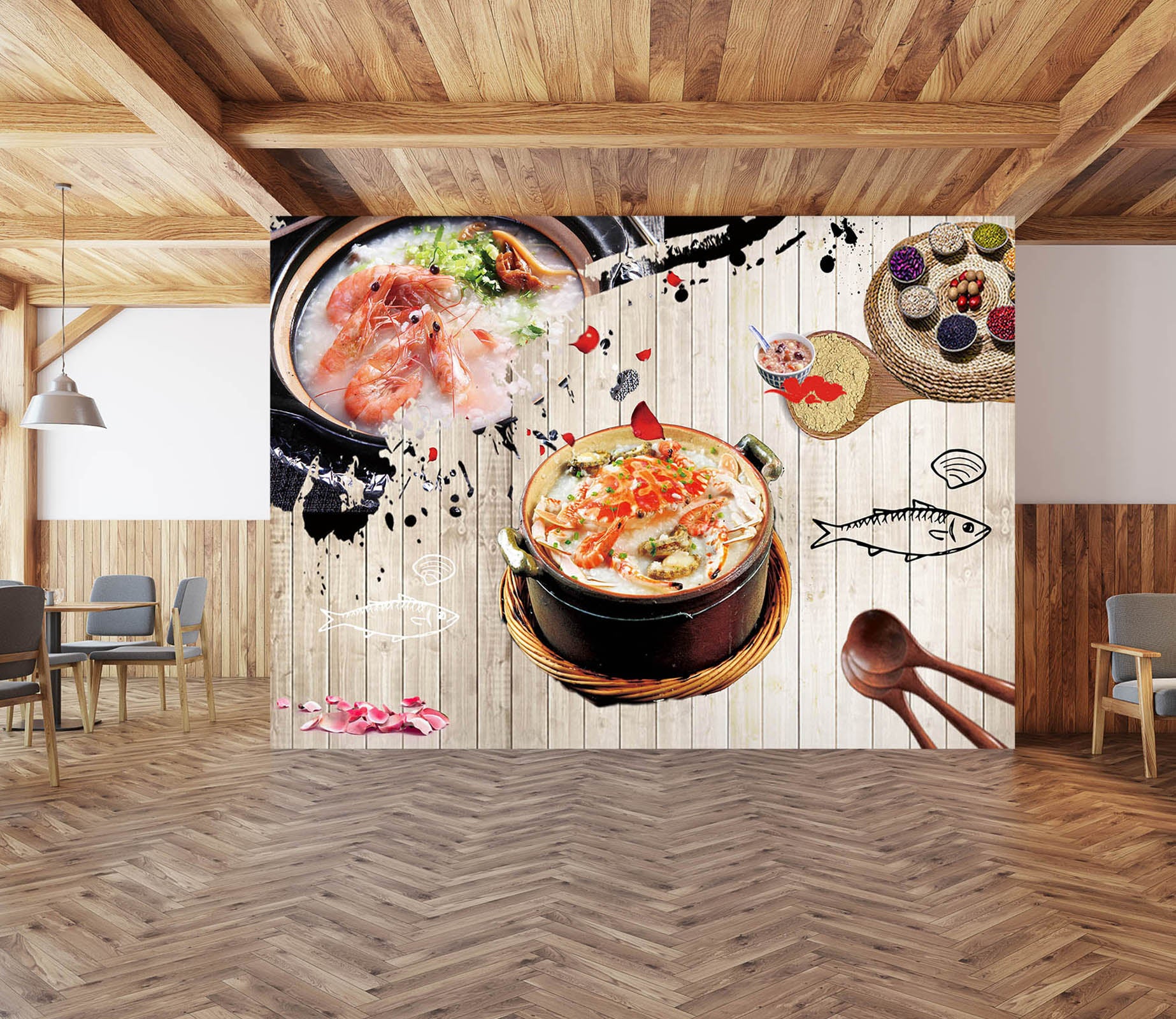 3D Sichuan Hot Pot 3009 Wall Murals