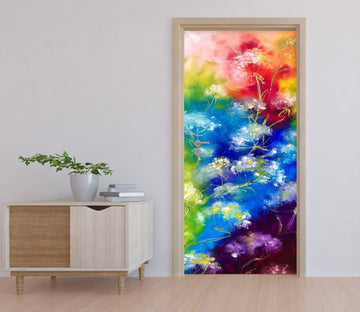 3D Colored Pattern 3304 Skromova Marina Door Mural