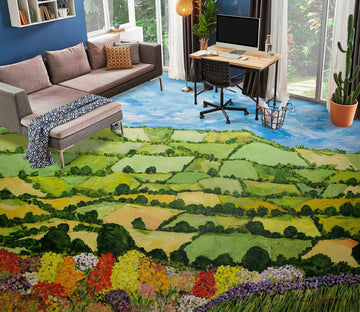 3D Piece Grass Field 9678 Allan P. Friedlander Floor Mural  Wallpaper Murals Self-Adhesive Removable Print Epoxy