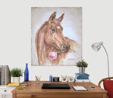 3D Brown Horse 033 Debi Coules Wall Sticker