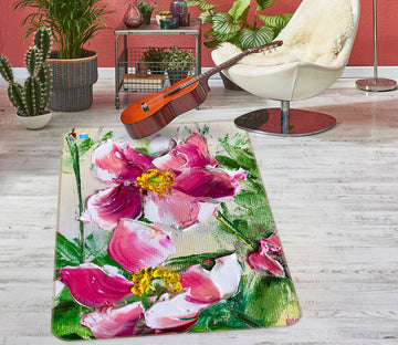 3D Flower Petals 1176 Skromova Marina Rug Non Slip Rug Mat