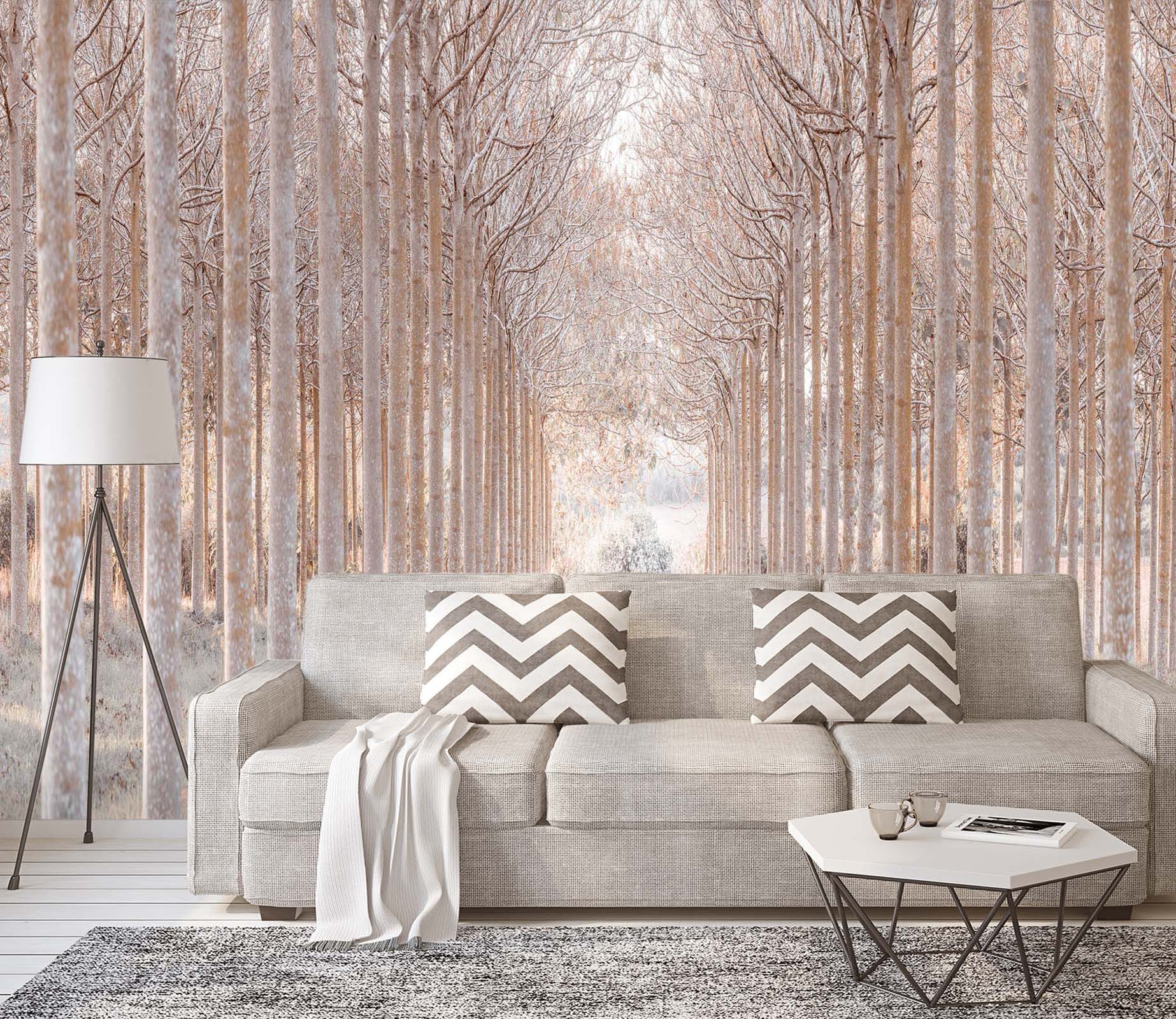 3D Winter Woods 6130 Assaf Frank Wall Mural Wall Murals