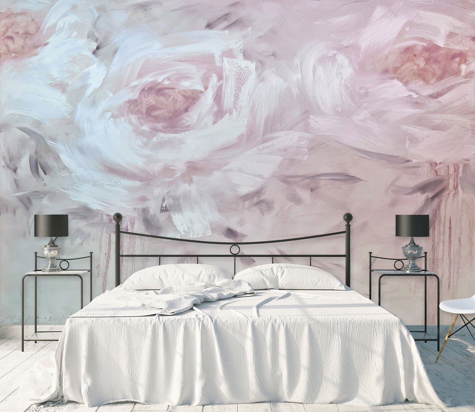 3D Pink Flower 2641 Skromova Marina Wall Mural Wall Murals