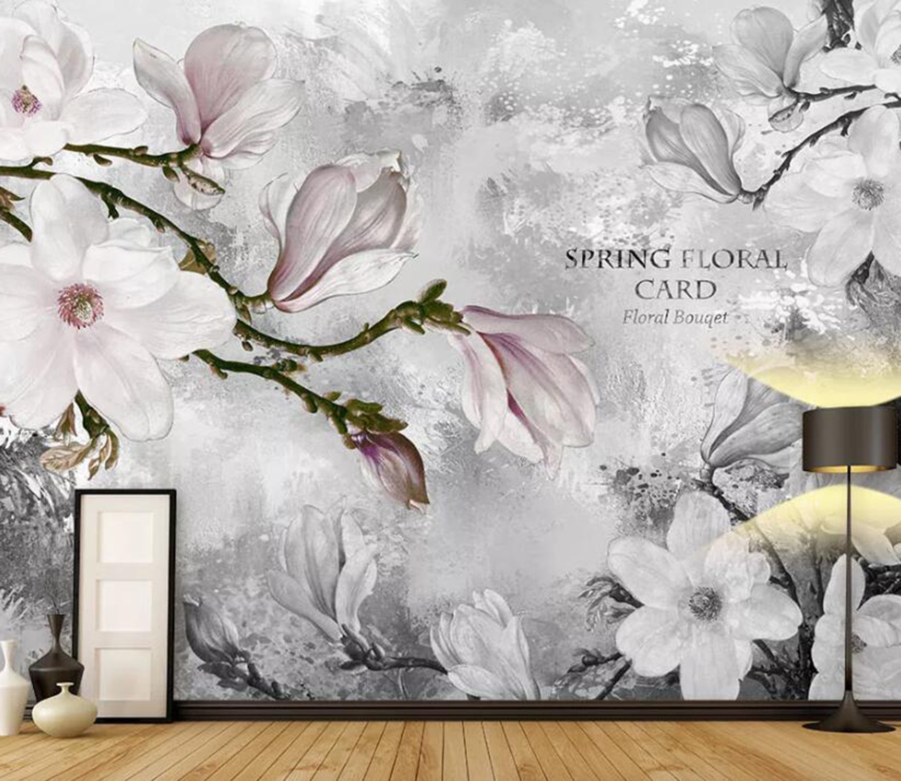 3D Magnolia WC31 Wall Murals Wallpaper AJ Wallpaper 2 