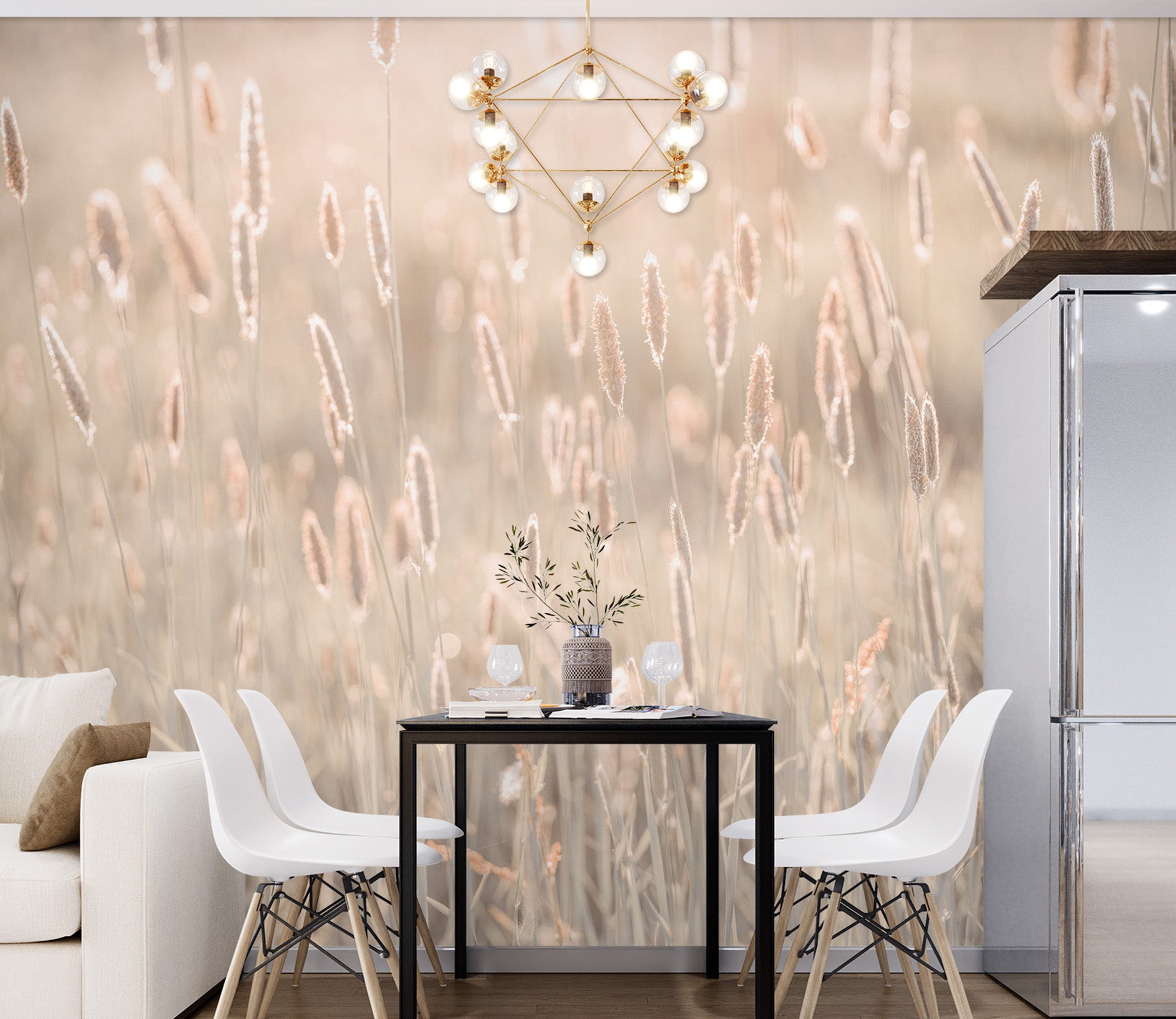 3D Sunset Grass 6138 Assaf Frank Wall Mural Wall Murals