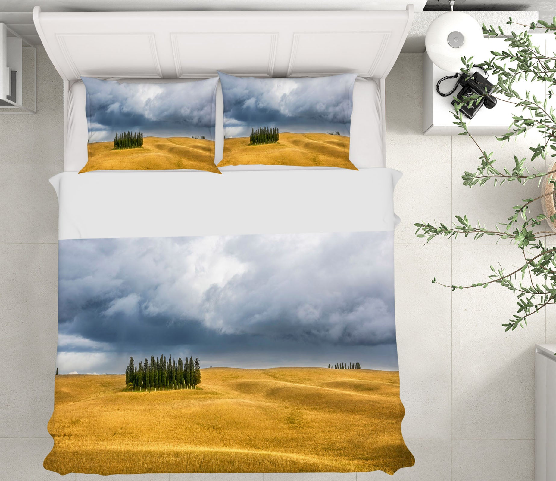 3D Yellow Grassland 085 Marco Carmassi Bedding Bed Pillowcases Quilt