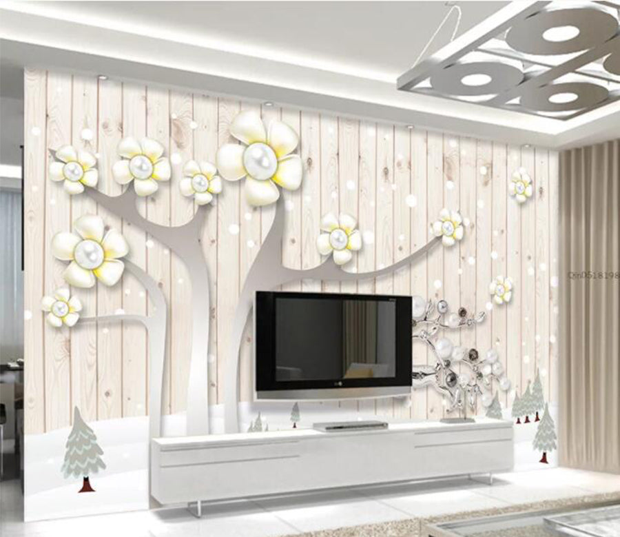 3D Silver Deer WC781 Wall Murals